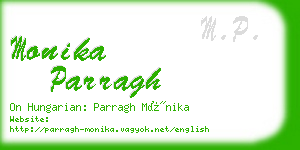 monika parragh business card